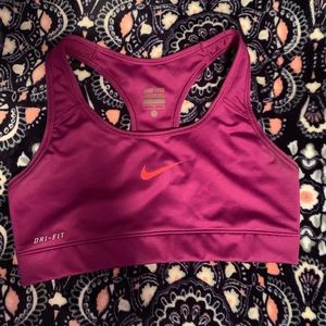Purple Nike Pro Sports Bra